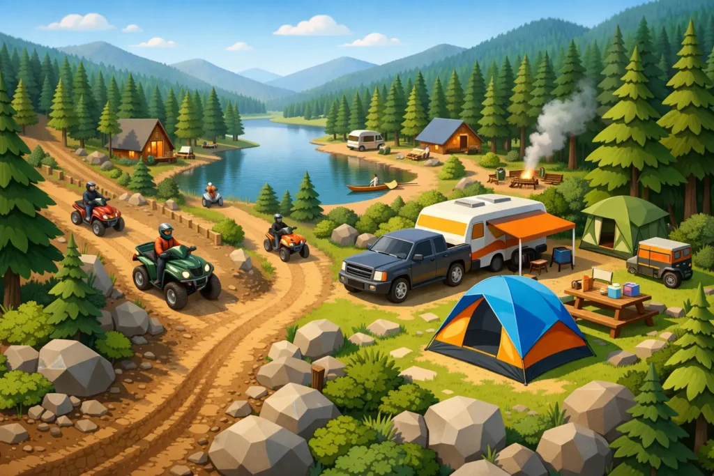 How to Pick a Campground Near ATV Trails 5 How to Pick a Campground Near ATV Trails